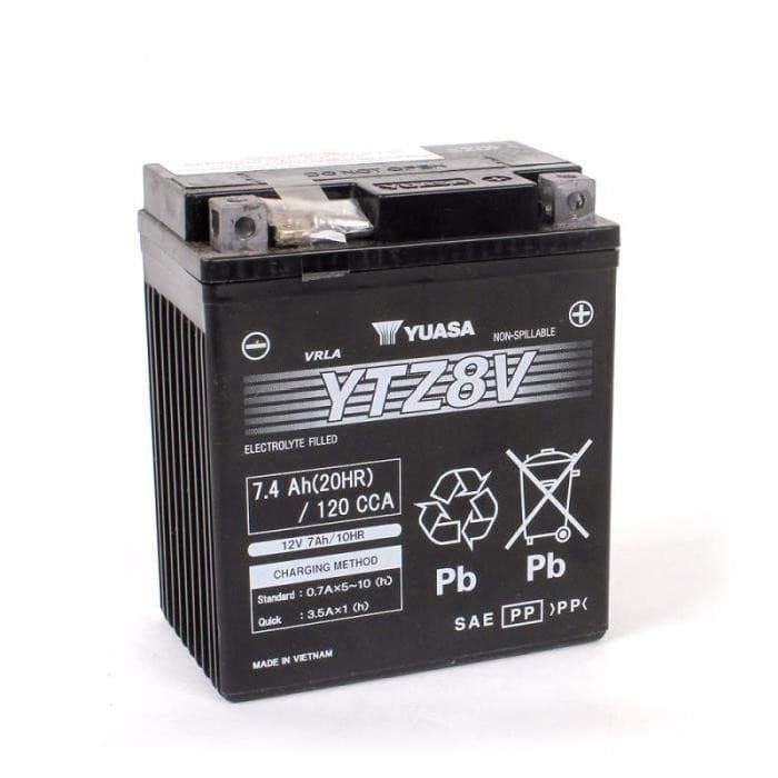 Yuasa - Batterie moto YUASA YTZ8V 12V 7.4Ah