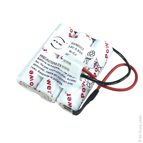 NX - Batterie eclairage secours 3x AA HT 3S1P ST1 3.6V 800mAh JST