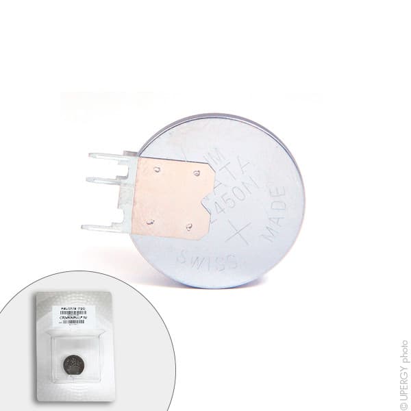 Renata / Swatch Group - Pile bouton lithium blister CR2450NRV-LF RENATA 3V 540mAh