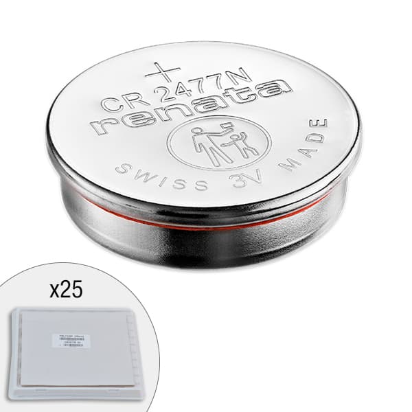 Renata / Swatch Group - Pile bouton lithium CR2477N RENATA 3V 950mAh