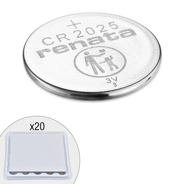 Renata / Swatch Group - Pile bouton lithium CR2025 RENATA 3V 165mAh
