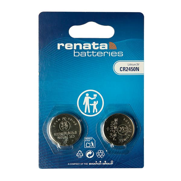 Renata / Swatch Group - Pile bouton lithium blister x2 CR2450N RENATA 3V 540mAh