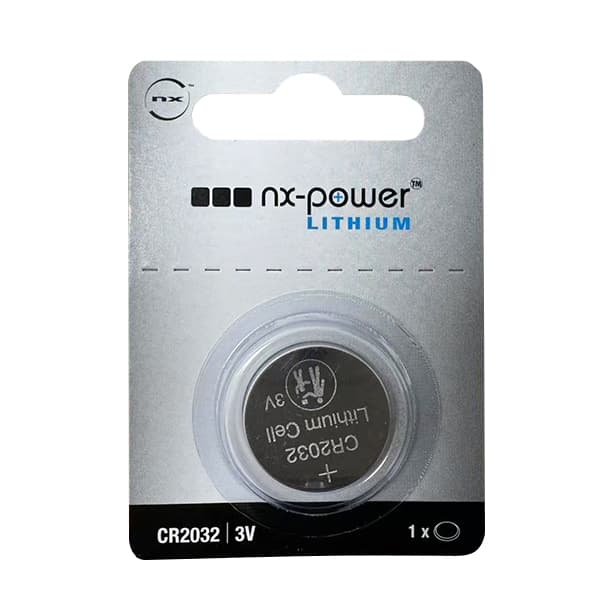 NX - Pile bouton lithium blister CR2032 3V 225mAh