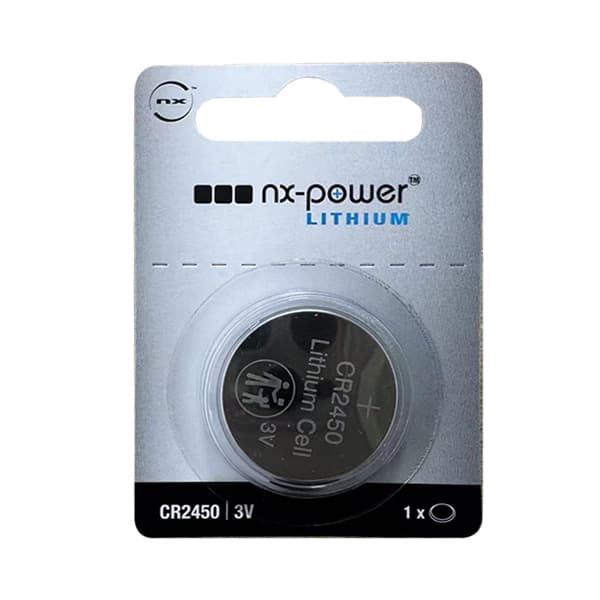 NX - Pile bouton lithium blister CR2450 3V 0.6Ah