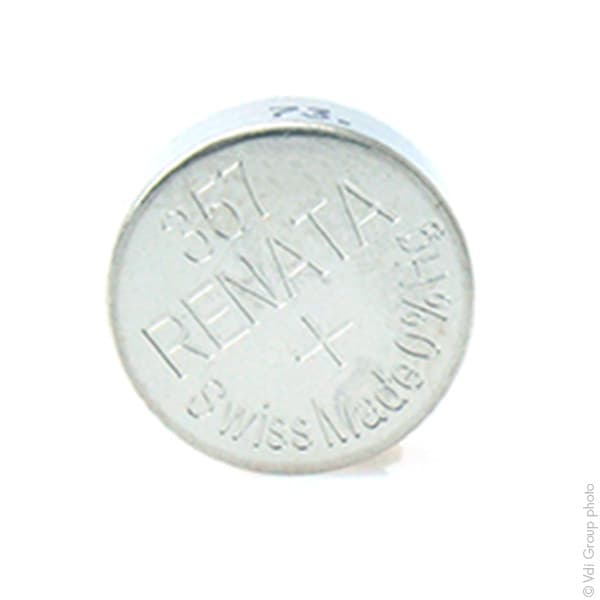 Renata / Swatch Group - Pile bouton oxyde argent 357 RENATA 1.55V 190mAh