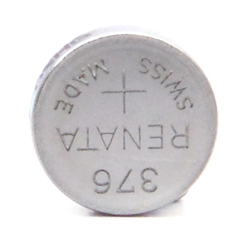 Renata / Swatch Group - Pile bouton oxyde argent 376 RENATA 1.55V 27mAh