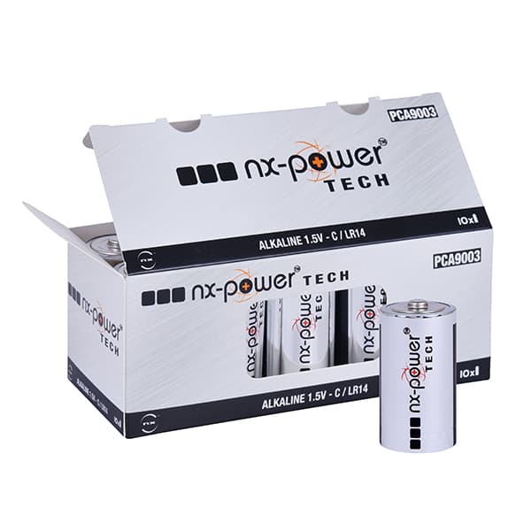 NX - Pile alcaline LR14 - C Nx-Power Tech 1.5V 9.3Ah