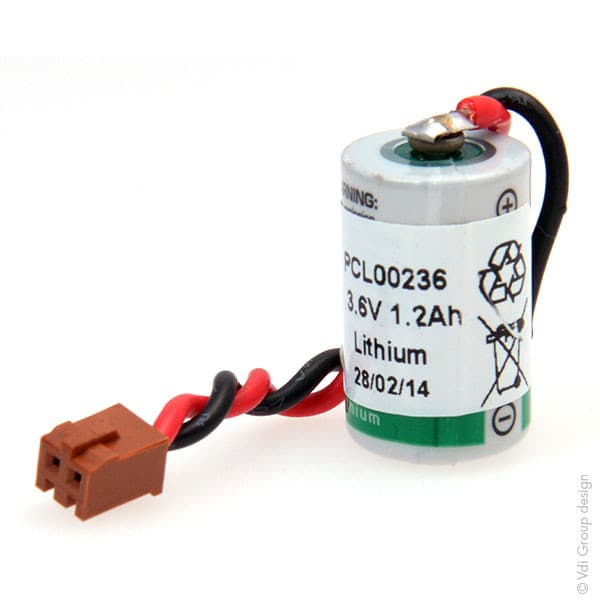 NX - Batterie automate 1x 1/2AA 1S1P 3.6V 1.2Ah JAE