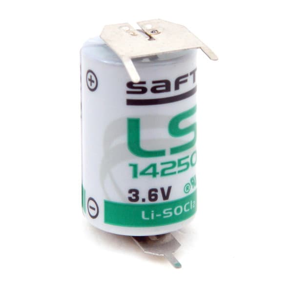 Saft - Pile lithium LS14250-3PF 1/2AA 3.6V 1.2Ah 3PF