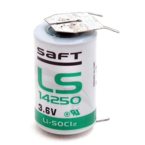 Saft - Pile lithium LS14250-3PF 1/2AA 3.6V 1.2Ah 3PF