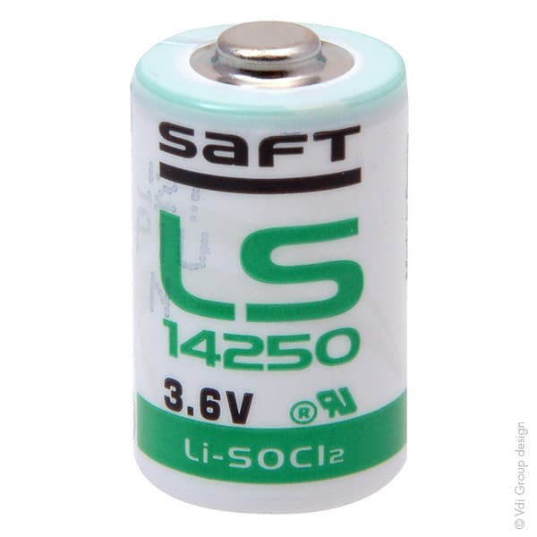 Saft - Pile lithium LS14250 1/2AA 3.6V 1.2Ah