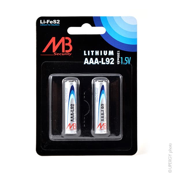 Microbatt - Pile lithium blister L92 AAA 1.5V 1100mAh