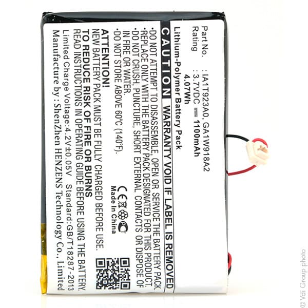 NX - Batterie téléphone, smartphone, GSM 3.7V 1100mAh
