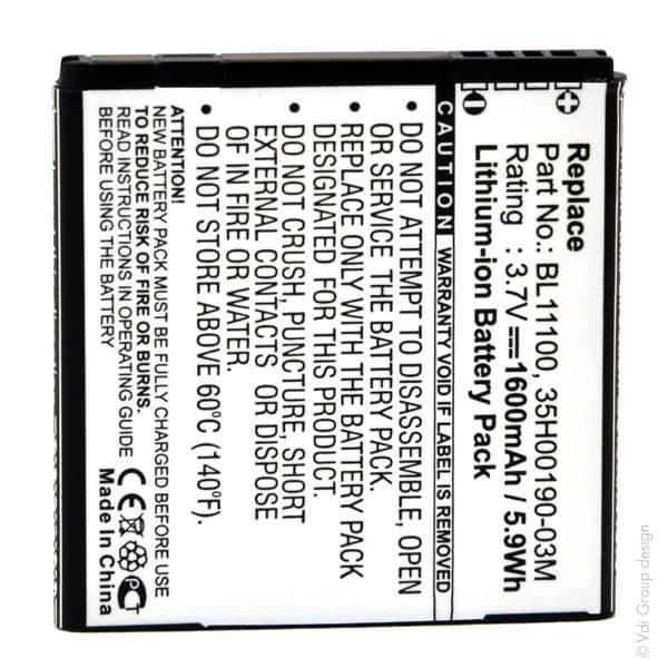 NX - Batterie téléphone, smartphone, GSM 3.7V 1600mAh