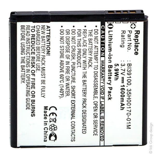 NX - Batterie téléphone, smartphone, GSM 3.8V 1650mAh