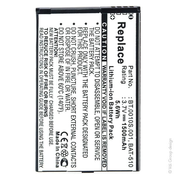 NX - Batterie téléphone, smartphone, GSM 3.7V 1500mAh
