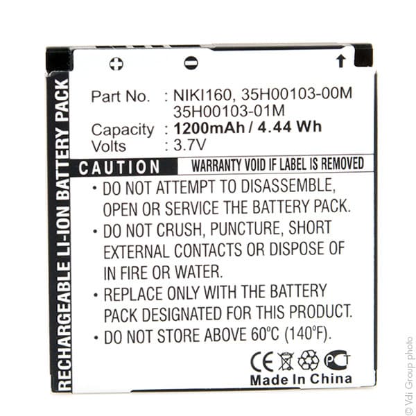 NX - Batterie téléphone, smartphone, GSM 3.7V 1200mAh