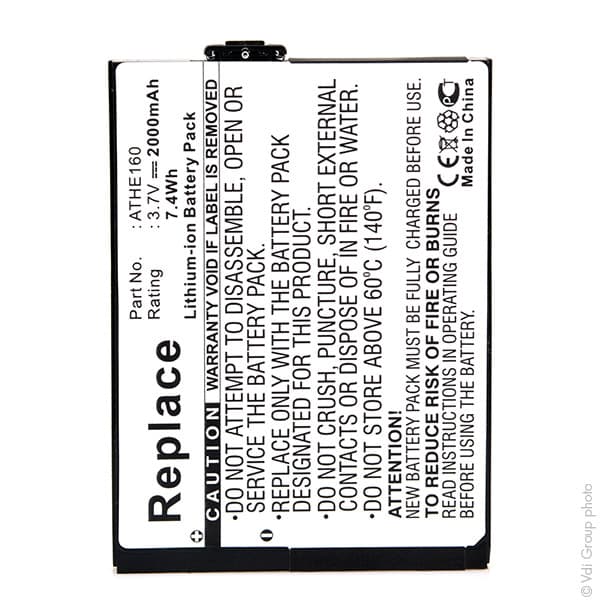 NX - Batterie téléphone, smartphone, GSM 3.7V 2000mAh