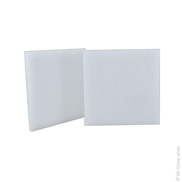 NX - Lot de 2 plaques de mousse 200x200x17mm pour batteries moto LiFePO4