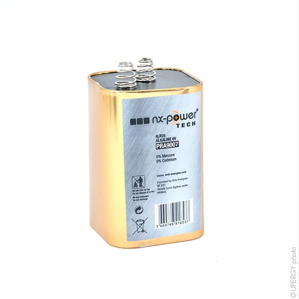 NX - Pile alcaline 4LR25R Nx-Power Tech Métal 6V 15Ah
