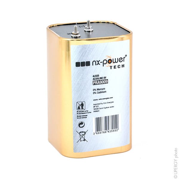 NX - Pile alcaline 4LR25P Nx-Power Tech Métal 6V 15Ah