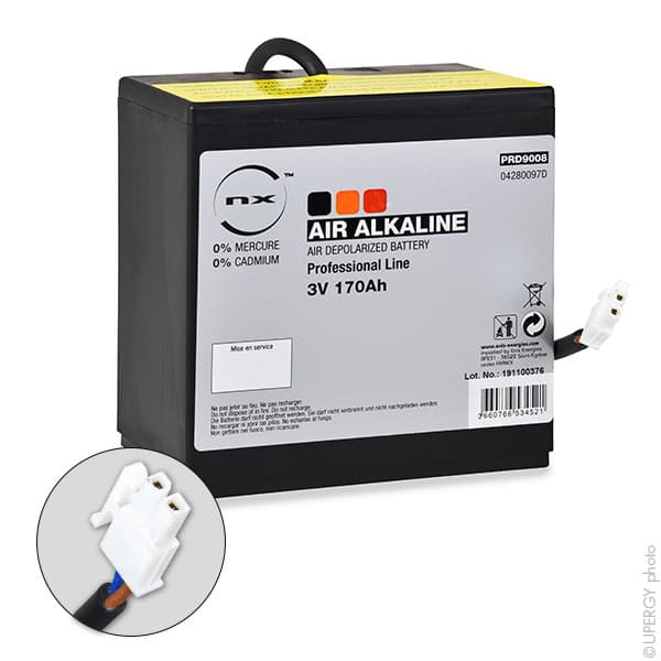 NX - Pile depolarisation air alcaline 3V 180Ah Molex