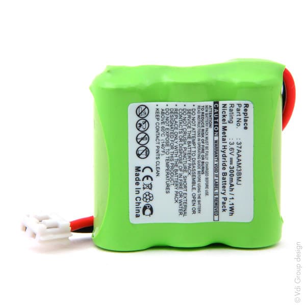 NX - Batterie téléphone 3x 2/3AAA 3S1P ST1 3.6V 300mAh Conn