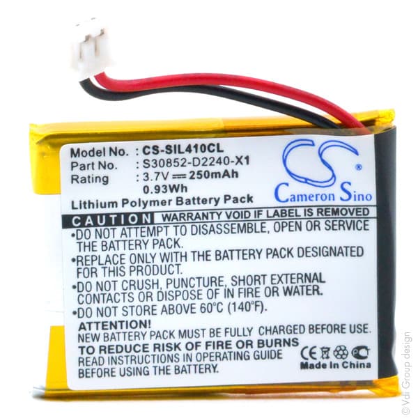 NX - Batterie téléphone 3.7V 250mAh