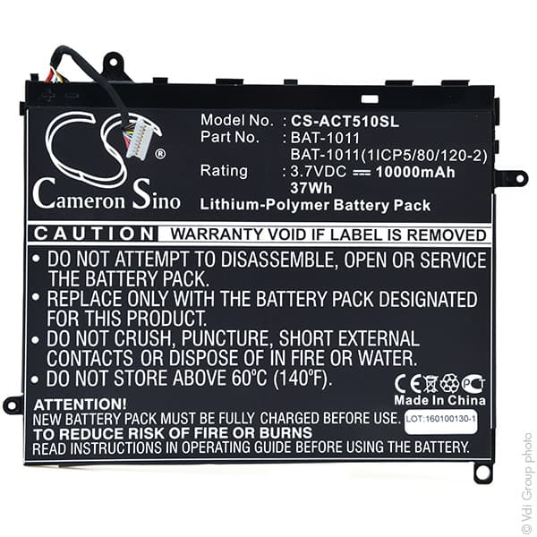 NX - Batterie tablette 3.7V 10000mAh