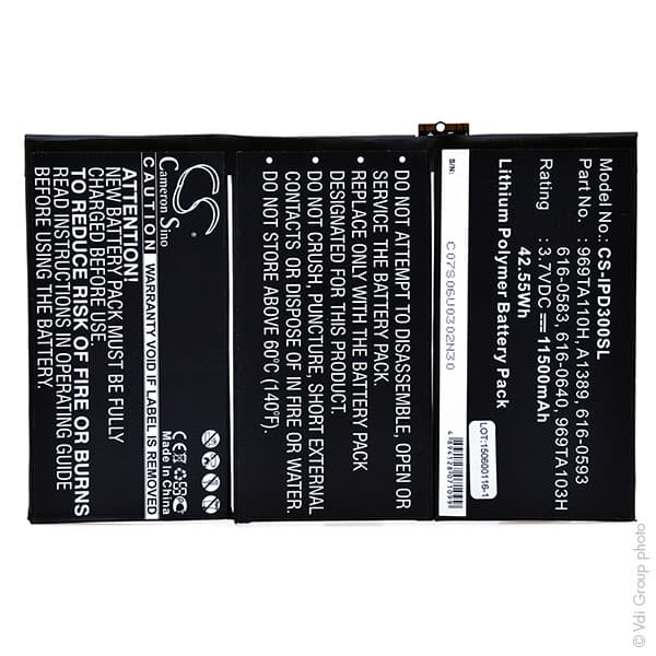 NX - Batterie tablette 3.7V 11500mAh