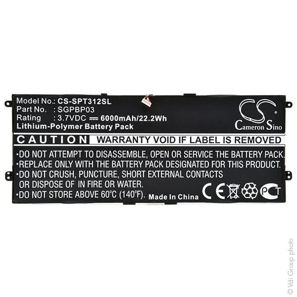 NX - Batterie tablette 3.7V 6000mAh