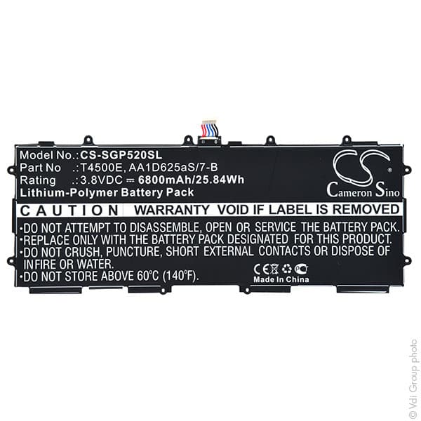 NX - Batterie tablette 3.8V 6800mAh