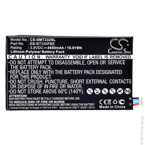 NX - Batterie tablette 3.8V 4450mAh