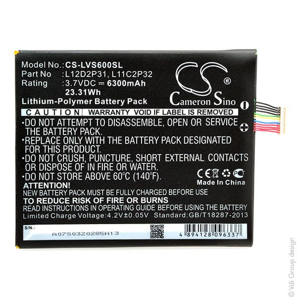NX - Batterie tablette 3.7V 6300mAh