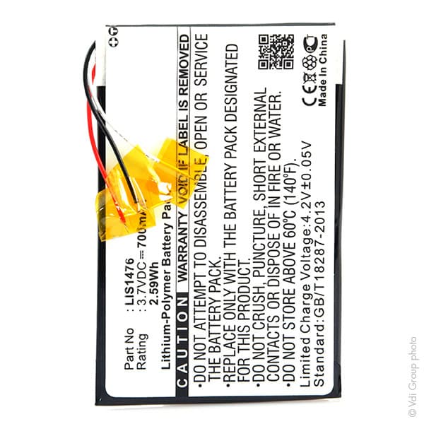 NX - Batterie tablette / liseuse Sony 3.7V 700mAh