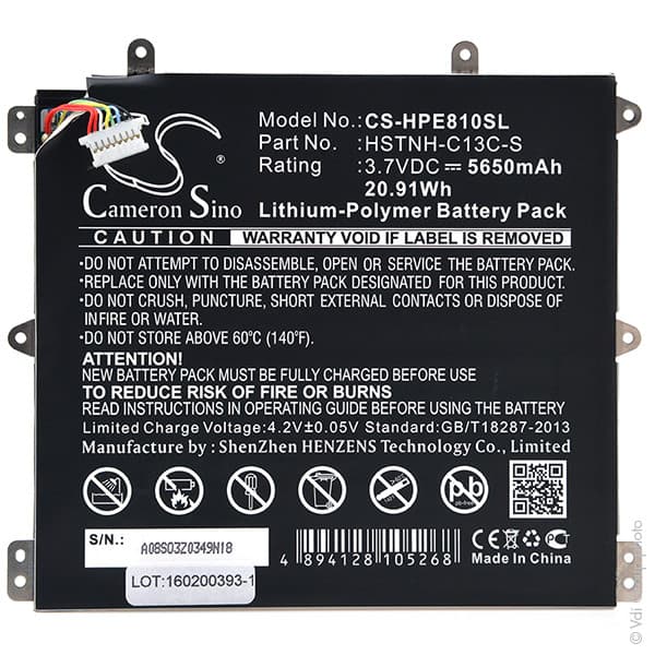 NX - Batterie tablette 3.7V 5650mAh