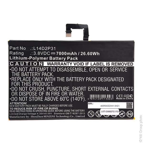 NX - Batterie tablette 3.8V 7000mAh