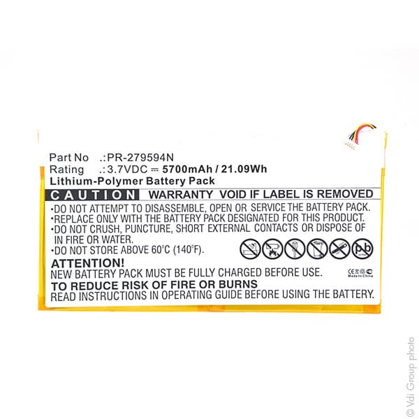 NX - Batterie tablette 3.7V 5700mAh