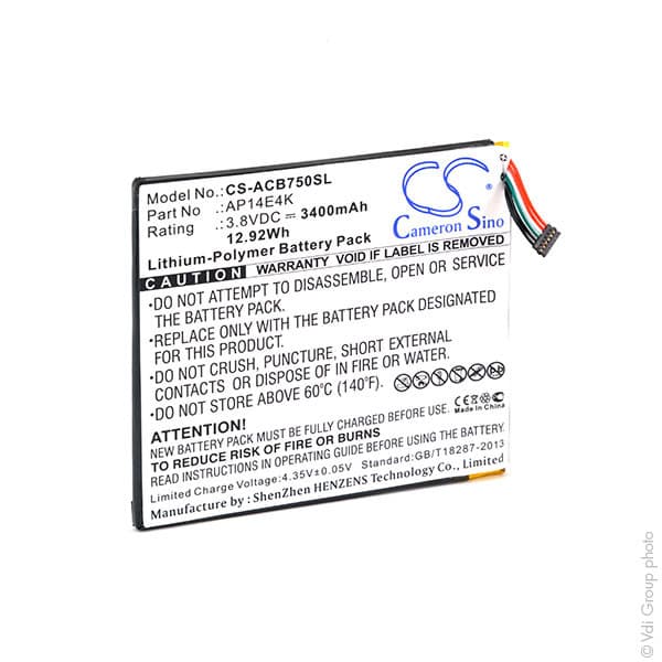 NX - Batterie tablette 3.8V 3400mAh