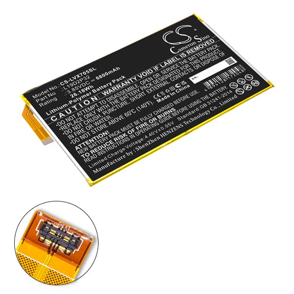 NX - Batterie tablette compatible Lenovo 3.85V 6800mAh