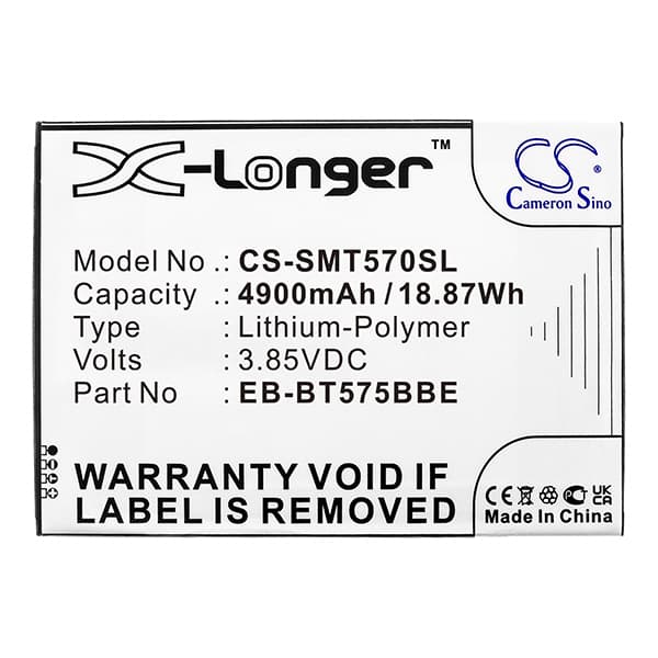 NX - Batterie tablette compatible Samsung 3.85V 4900mAh