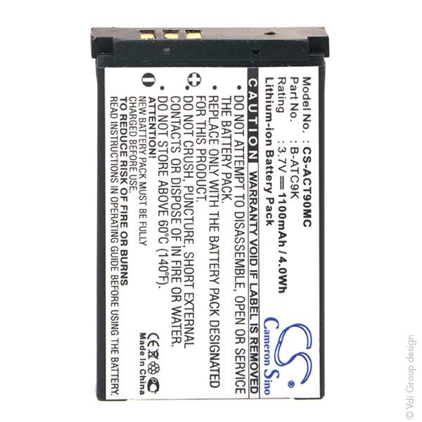 NX - Batterie  photo - caméra compatible Oregon Scientifi 3.7V 1100mAh