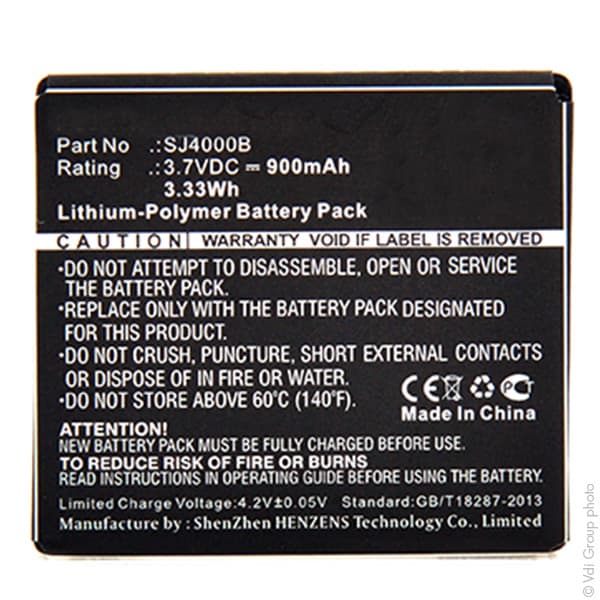 NX - Batterie  photo - caméra 3.7V 900mAh