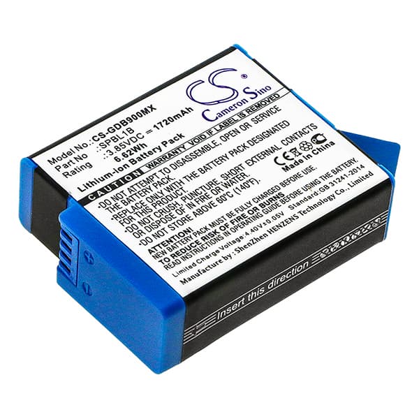 NX - Batterie  photo - caméra pour GoPro 3.85V 1720mAh