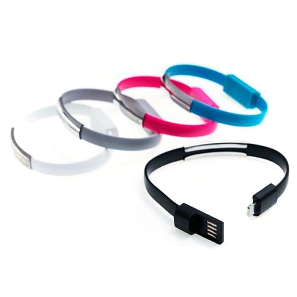 1001 PILES - Bracelet cable de chargement pour android (Micro-USB)