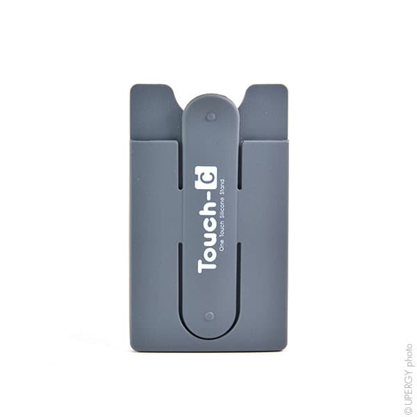 NX - Porte-carte multi usage gris pour smartphone