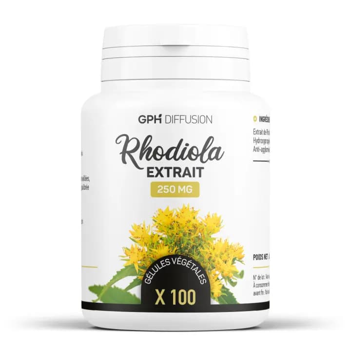 Complément alimentaire Rhodiole 100 gélules