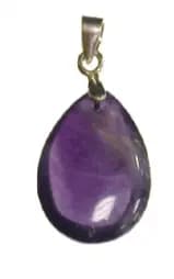 Pendentif améthyste chaine argent