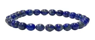 Bracelet lapis lazuli grosses perles