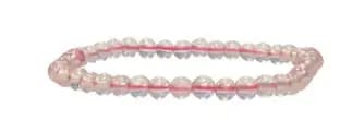 Bracelet quartz rose grosses perles
